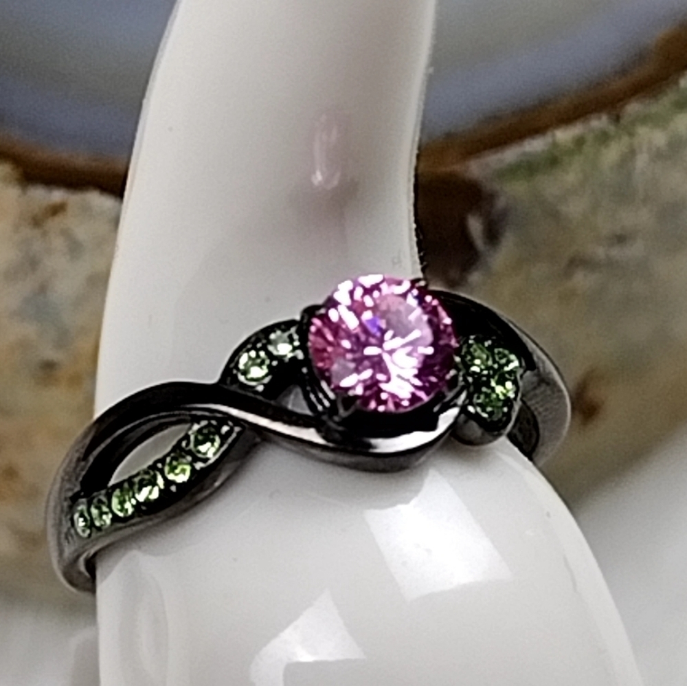 Stainless Steel Cocktail Rose Vine Ring Hypoallergenic Nickel Free Lead Free